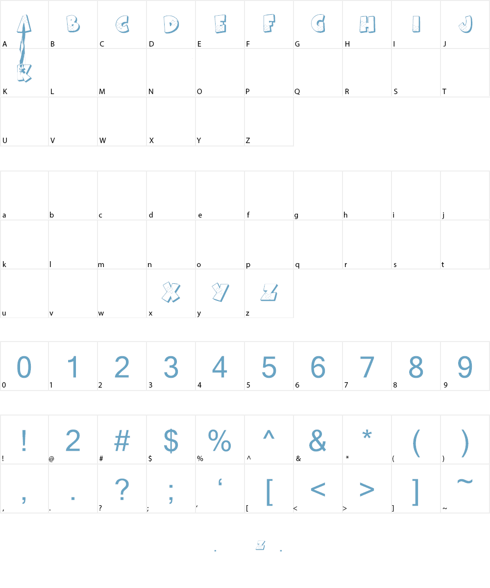 KR All Patched Up Font Character